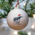 Sprocker Black & White Ceramic Bauble